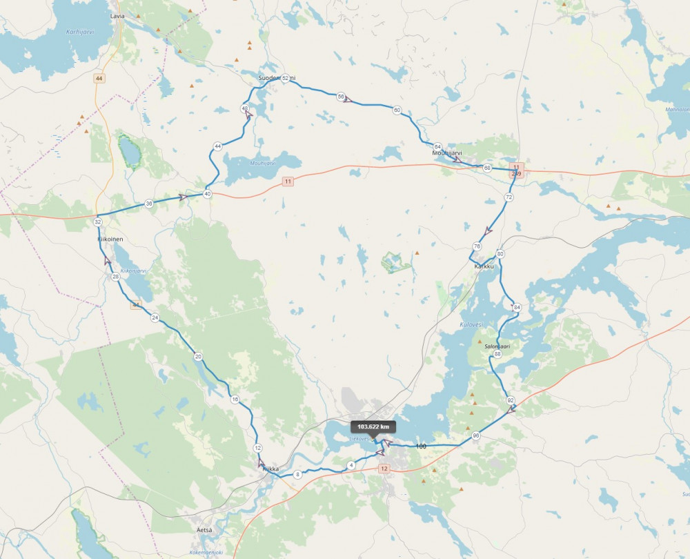 VeloSasatamala103km.jpg (203.2 KiB) Katsottu 16584 kertaa Reitti 103 km.