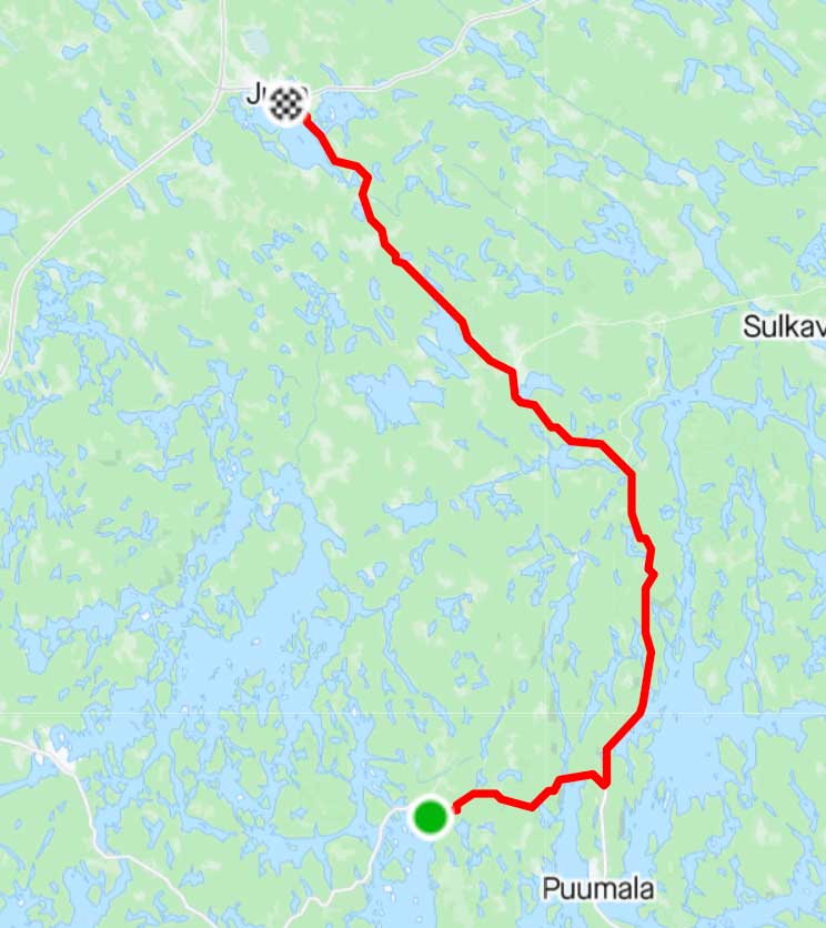 Juva-Pistohiekka 57km 672m