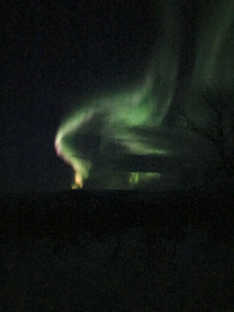 Revontulia näkyi syksyllä ja talvella paljon pyörälenkeilläkin.