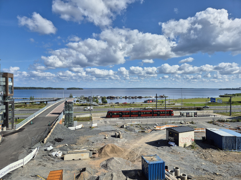 Silta Santalahdessa valmis. Tästä kiva ajella rantaan.