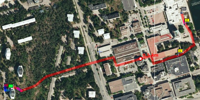 Reittioppaan reitti ilman gps:ää